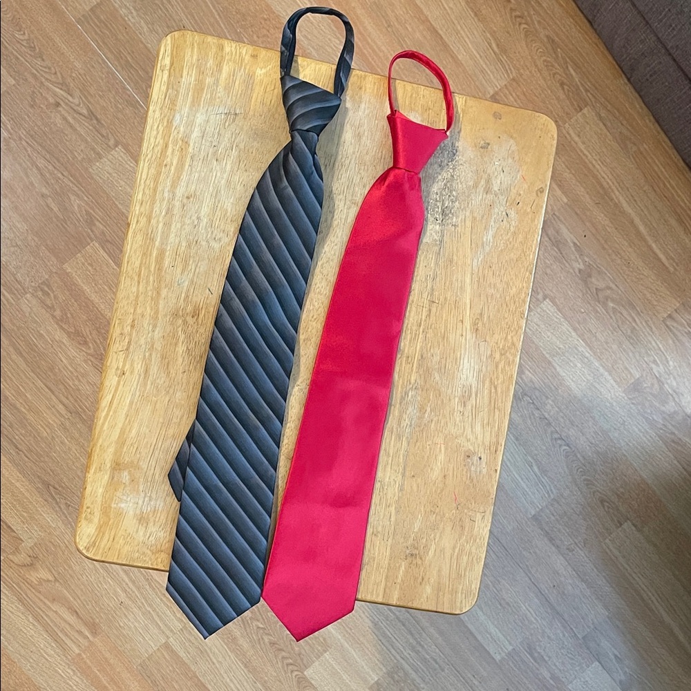 George Black and Red Men's Ties- set of 2
